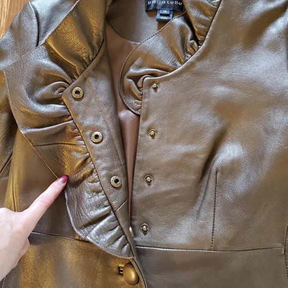 ❤️ Begatelle leather jacket - Picture 5 of 10